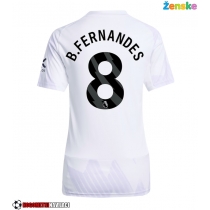 Ženske Nogometnih dresov Manchester United Bruno Fernandes #8 Gostujoči 2025-26 Kratki rokavi